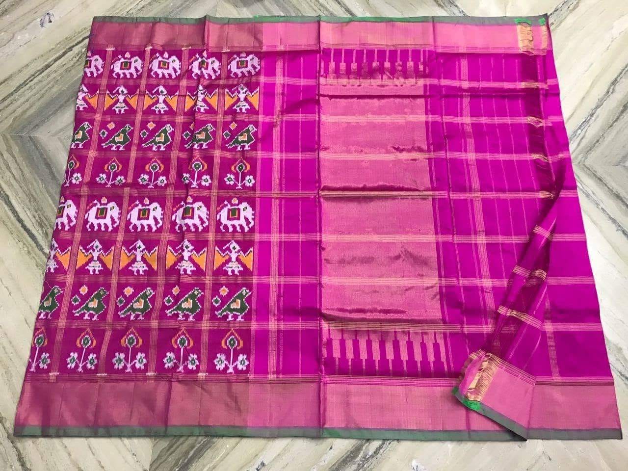 Pochampally Ikat Handloom Silk Saree-DSDDPOSASK49708 – Weavesmart