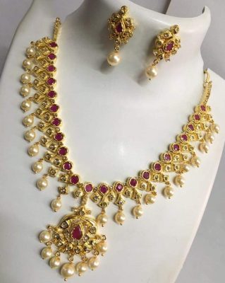 1 gram gold necklace sets