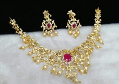 one gram gold necklace with price