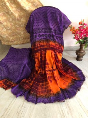 hand block printed saree online