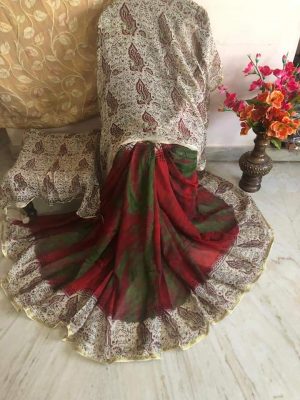 pure georgette printed sarees online