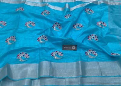 pure linen sarees online