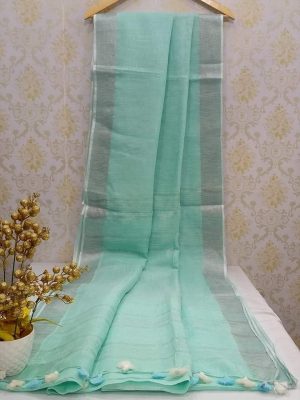 pure linen sarees online