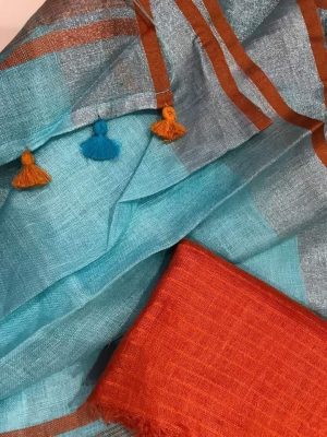 plain linen sarees at siri designers