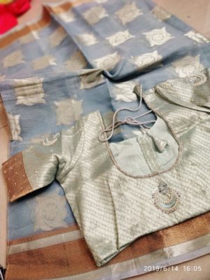 Beautiful kota saree collections with designer blouse (5)