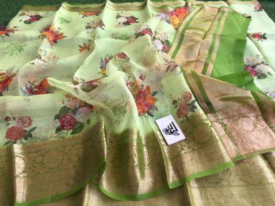 floral print organza sarees online with price (4)