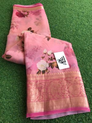 floral print organza sarees online with price (8)