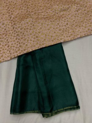 jute saree with designer blouse