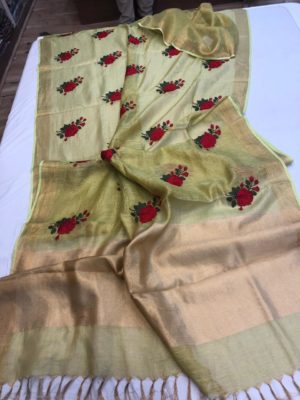 tissue embroidered sarees (6)