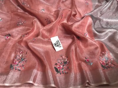 tissue embroidery sarees (3)