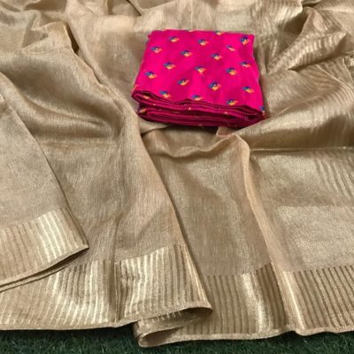 tissue linen sarees (6)