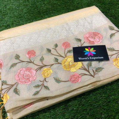 Beautifuyl chanderi silk sarees with embroidary (10)