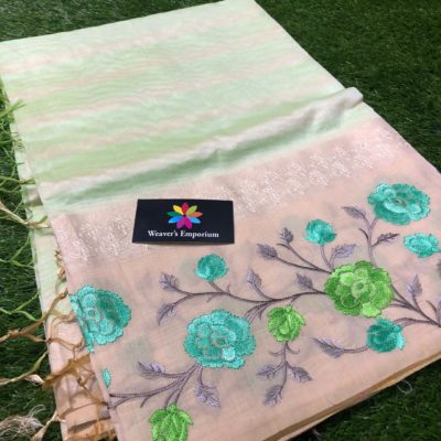 Beautifuyl chanderi silk sarees with embroidary (12)