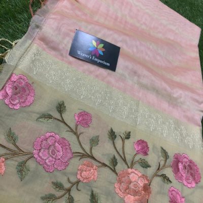 Beautifuyl chanderi silk sarees with embroidary (3)