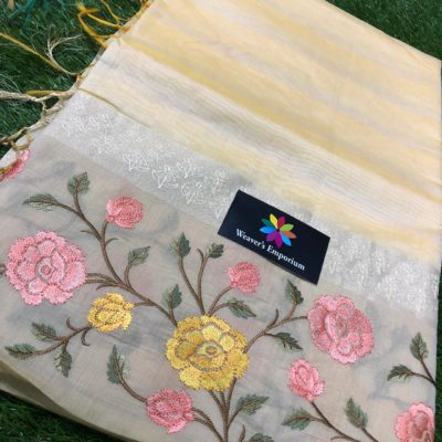 Beautifuyl chanderi silk sarees with embroidary (5)