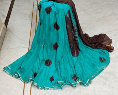 Chiffon sarees with shibori design (3)