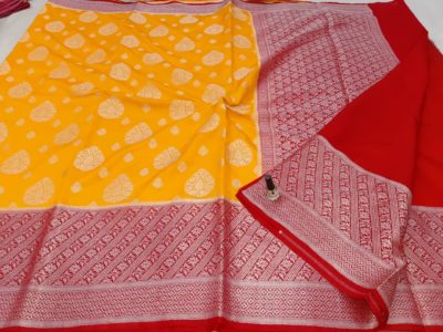 Dupion banarasi sarees with border (11)