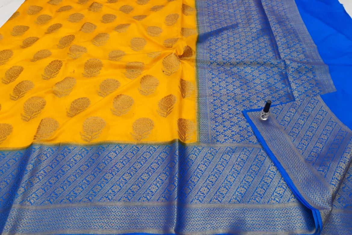 Dupion banarasi sarees with border (2)