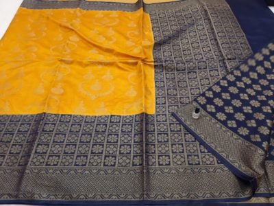 Dupion banarasi sarees with border (3)