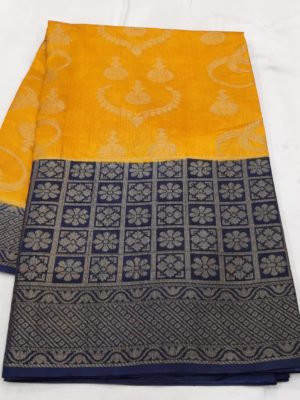 Dupion banarasi sarees with border (6)