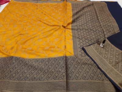 Dupion banarasi sarees with border (9)