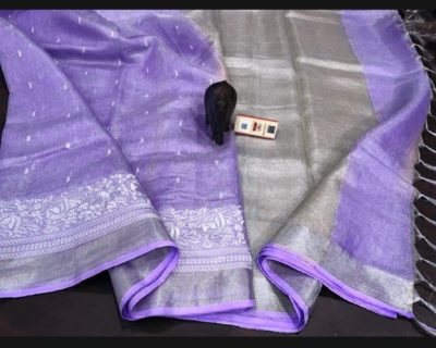 EXCLUSIVE PURE TISSUE LINEN WITH EMBROIDARY (1)