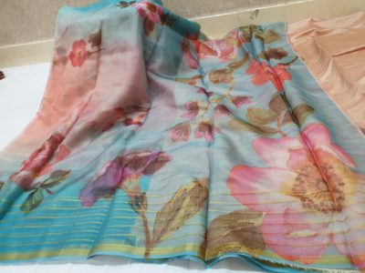 Fancy organza with digital print with blouse (16)