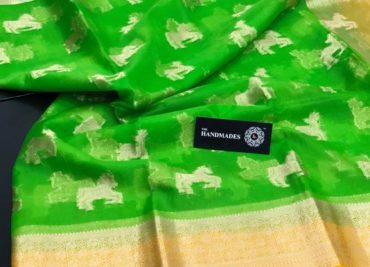 Handloom kora sarees with zari border with blouse (11)