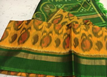 Handloom pure ikkat sico sarees with blouse (10)