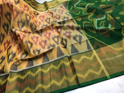 Handloom pure ikkat sico sarees with blouse (13)