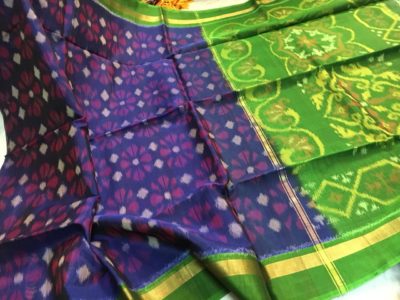 Handloom pure ikkat sico sarees with blouse (13)