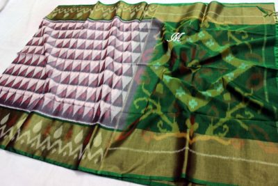 Handloom pure ikkat sico sarees with blouse (2)