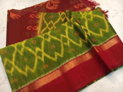 Handloom pure ikkat sico sarees with blouse (5)