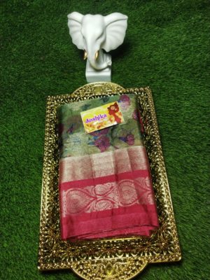 Kota lite weight sarees with floral print (4)