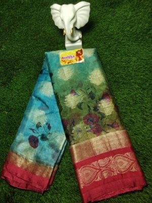 Kota lite weight sarees with floral print (6)