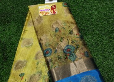 Kota lite weight sarees with floral print (7)