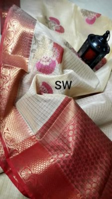 Kota silk banarasi sarees with blouse (3)