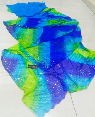 Micro chiffon lite weight with mirror work sarees (8)