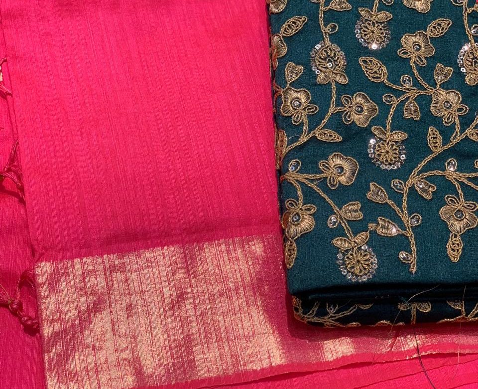 Milano silk sarees with designer blouse (6)