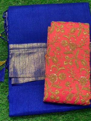 Milano silk sarees with designer blouse (9)