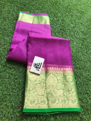 Organza handloom weaving sarees with blouse (10)