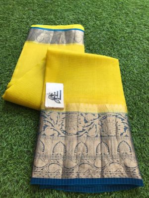 Organza handloom weaving sarees with blouse (4)