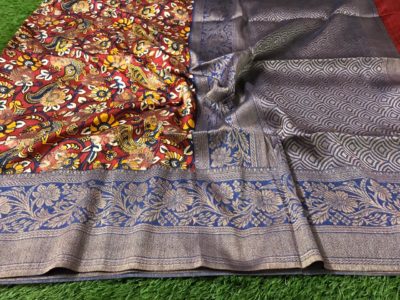 Pure banarasi silk kalamkari weaving sarees (14)