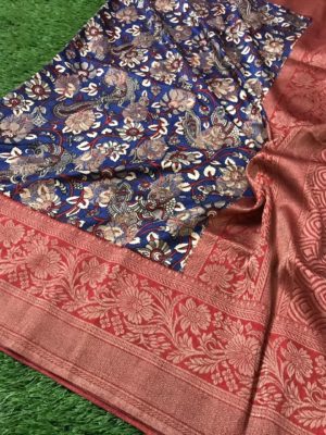 Pure banarasi silk kalamkari weaving sarees (15)
