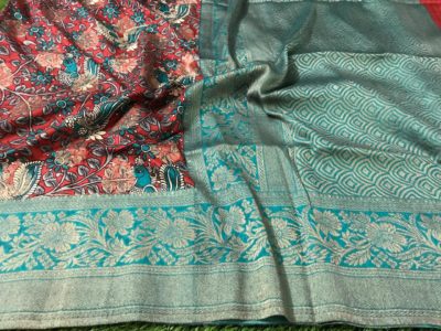 Pure banarasi silk kalamkari weaving sarees (7)