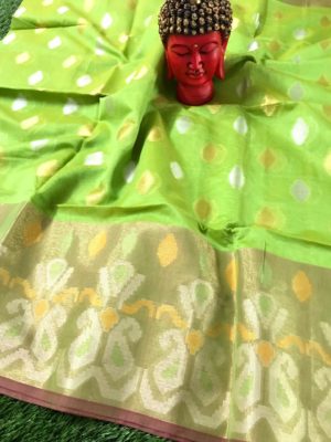 Pure chanderi brocade paithani weaving sarees (1