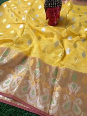 Pure chanderi brocade paithani weaving sarees (9)