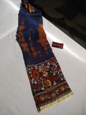 Pure georgette sarees with kalamkari print (11)