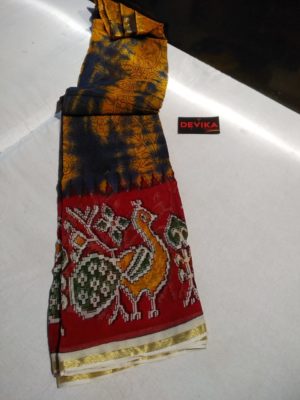 Pure georgette sarees with kalamkari print (7)