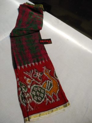 Pure georgette sarees with kalamkari print (8)